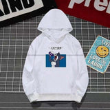 Tom and Jerry Hoodie Sweater Men's and Women's Hats Hoodie Student