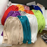 Men's Sweater Fall Winter Men Loose Solid Color round Neck Sweater
