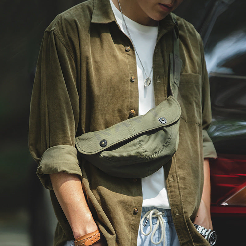 Work Shirts Vintage Corduroy Long-Sleeved Shirt Winter Coat for Men