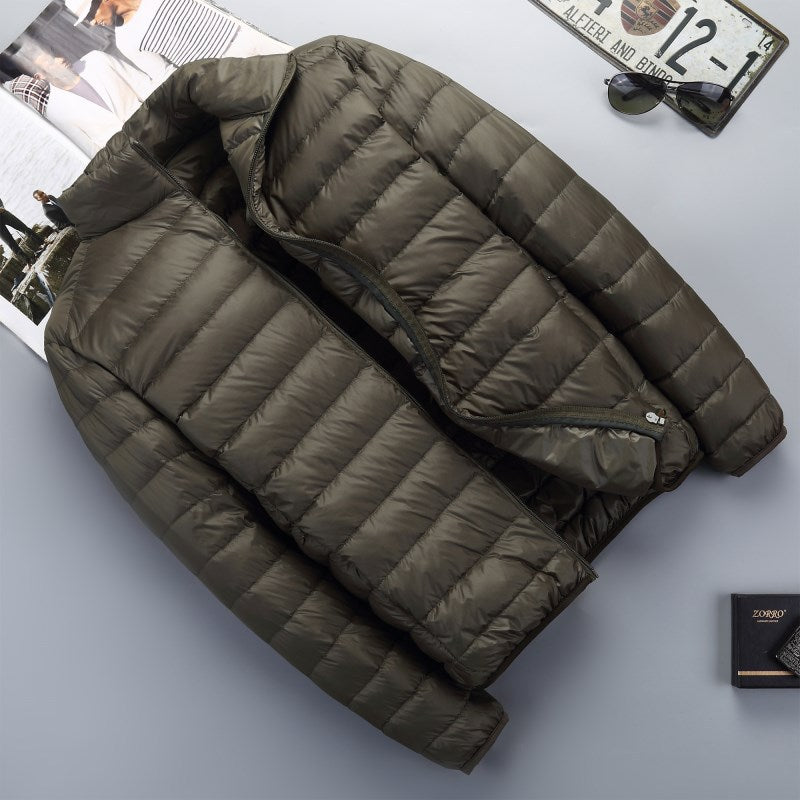 Men Winter Coats Puffer Jacket down Coat Autumn and Winter Lightweight down Jacket Men's Stand Collar Jacket