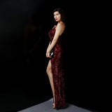 Sequin Evening Dress Sequined Fishtail Formal Dress