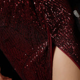 Sequin Evening Dress Sequined Fishtail Formal Dress