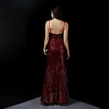 Sequin Evening Dress Sequined Fishtail Formal Dress