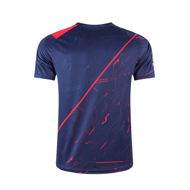 Cricket T Shirt Badminton Clothing Men and Women Short Sleeve