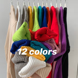 Men's Sweater Fall Winter Men Loose Solid Color round Neck Sweater