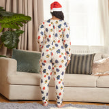 Women Plus Size Jumpsuits Tight Sexy Knitted Printed Christmas Homewear Jumpsuit