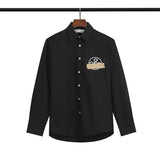 Off White Sweatshirt Long Sleeve Autumn Shirt Warning Line Pure Cotton Casual Fashion Shirt