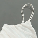 Women Summer Dresses  Midi Dress  Fashion Sexy V-neck Mesh Pleats Dress