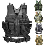 Tactics Style Men's Outdoor Vest Tactical Vest Outdoor Camouflage Tactical Vest Adventure Vest Multi-Functional Vest
