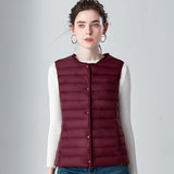 Women Winter Coats Puffer down Vest Women's Lightweight down Vest