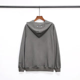 Fog Hoodie Autumn and Winter Double Line ThreeDimensional Adhesive Letter Cotton Terry Hooded Sweater Fear Of God