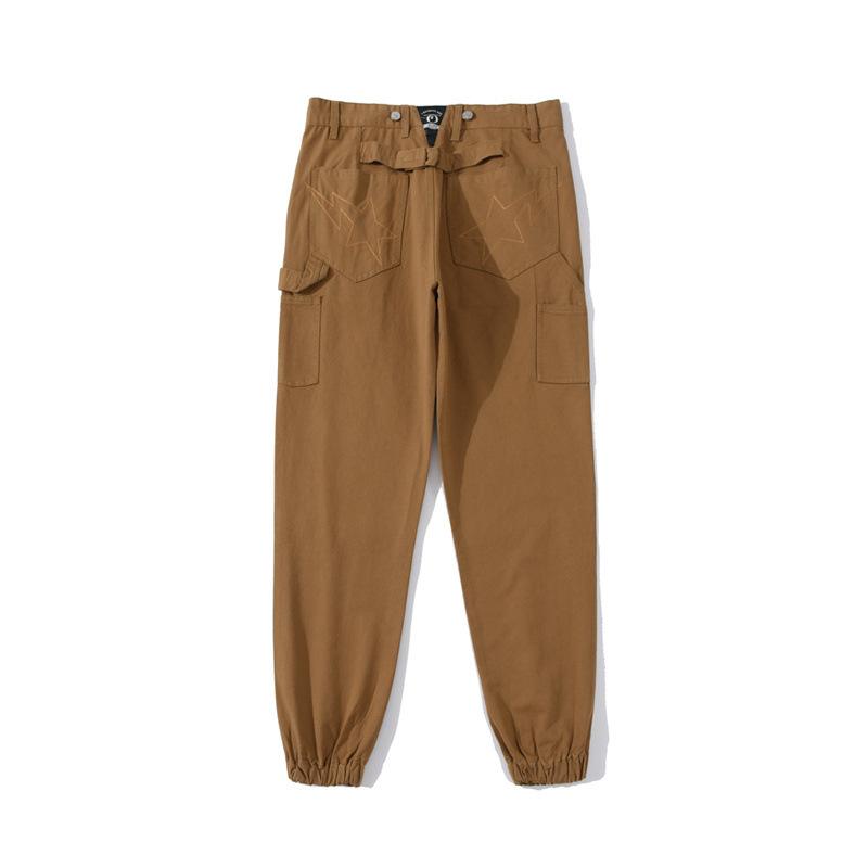 Shark Print Pant Cargo Trousers Men's Street Fashion Shark Head Casual Pants
