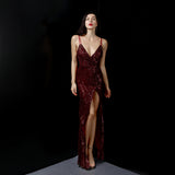Sequin Evening Dress Sequined Fishtail Formal Dress