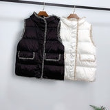 Women Winter Coats Puffer down Vest Hooded Loose Fashion Coat