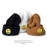 Justin Bieber Toque Smiley Face Woolen Cap Men and Women Retro