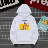 Tom and Jerry Hoodie Sweater Men's and Women's Hats Hoodie Student