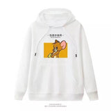 Tom and Jerry Hoodie Sweater Men's and Women's Hats Hoodie Student