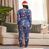 Women Plus Size Jumpsuits Christmas Knitted Printed Tight Sexy Home Wear Jumpsuit