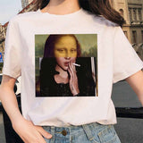 Friends Joey T Shirt Mona Lisa Starry Sky Short Sleeve T-shirt