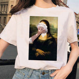 Friends Joey T Shirt Mona Lisa Starry Sky Short Sleeve T-shirt