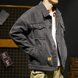 Denim Shirts Denim Jacket Men's Spring and Autumn Tops Loose