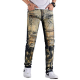 Tactics Style Outdoor Casual Pants Slim Stretch Skinny Motorcycle Jeans