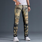 Tactics Style Outdoor Casual Pants Slim Stretch Skinny Motorcycle Jeans