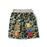 Shark Print Shorts Shark Head Camouflage Bottom Pattern Casual Shorts Men and Women Fashion Tether Shorts