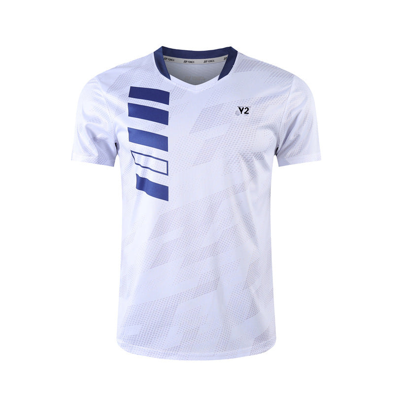 Cricket T Shirt Badminton Clothing Men's and Women's Short-Sleeved Shirt