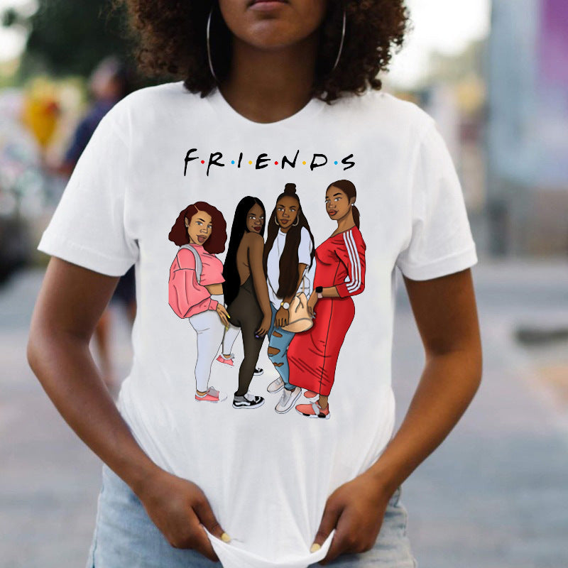 Friends Joey T Shirt Character Print Short Sleeve