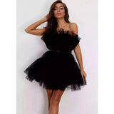 Mariah Carey Dress Mesh Graceful Bow Dress