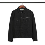 Arrow Denim Jacket Jean Coat off Ow White Tape Arrow Unisex Denim Jacket Coat Owt