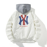 New York NYC Varsity Jacket Bomber Jacket Sequins Embroidered Baseball Uniform