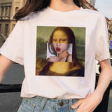 Friends Joey T Shirt Mona Lisa Starry Sky Short Sleeve T-shirt
