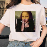 Friends Joey T Shirt Mona Lisa Starry Sky Short Sleeve T-shirt
