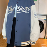 Dodgers Letter Man Jacket Outfit Senior Jackets Varsity Baseball College Coat Spring and Autumn Casual Jacket Coat Men and Women