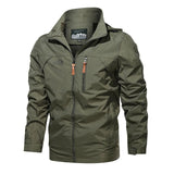 Tactics Style Men Outdoor Windproof Coat Men Casual Jacket Spring and Autumn plus Size Outdoor Hooded Coat