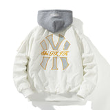 New York NYC Varsity Jacket Baseball Uniform Men's Sequined Embroidered Air Force Flight Suit Jacket