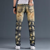 Tactics Style Outdoor Casual Pants Slim Stretch Skinny Motorcycle Jeans