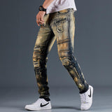 Tactics Style Outdoor Casual Pants Slim Stretch Skinny Motorcycle Jeans