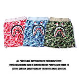 Shark Print Shorts Shark Head Camouflage Bottom Pattern Casual Shorts Men and Women Fashion Tether Shorts