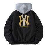 New York NYC Varsity Jacket Baseball Uniform Sequined Embroidered Jacket