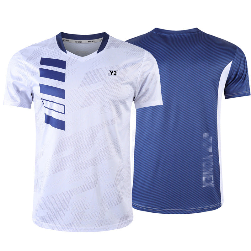 Cricket T Shirt Badminton Clothing Men's and Women's Short-Sleeved Shirt