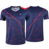 Cricket T Shirt Badminton Clothing Men and Women Short Sleeve