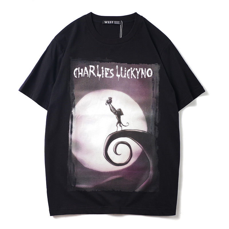 Charlie Luciano T Shirt Dark Fairy Tale Series Original Ape Pure Cotton Loose Couple