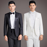 Casual Groom Attire Tuxedo Suits for Men Business Men Suit Men's Clothing Host Singer Stage