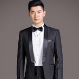 Casual Groom Attire Tuxedo Suits for Men Business Men Suit Men's Clothing Host Singer Stage