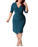 Women Plus Size Midi Dresses Sexy Elegant Bandage Corset Dress