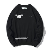 Off White Sweatshirts Long Sleeve round Neck Neck Sweater Spring Arrow Cotton Pullover round Neck Sweater