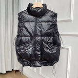 Women Winter Coats Puffer down Vest down Jacket Women's Vest